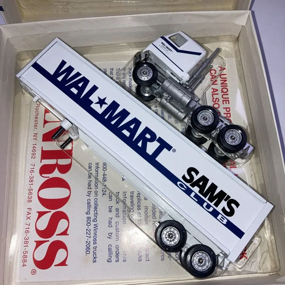 Winross Promotional Wal-Mart Sam's Club Die-Cast Semi Truck & Trailer
